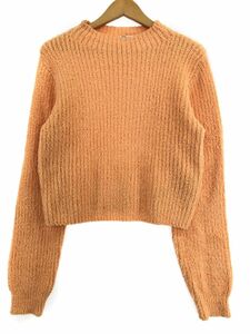 ZARA ザラ ニット セーター sizeUSA Ｌ/オレンジ ◇■ ☆ djd0 レディース