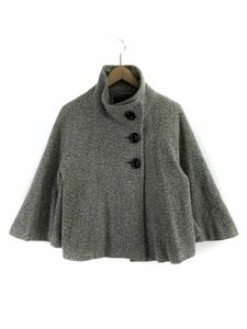 UNTITLED アンタイトル ウール混 ポンチョ コート size2/グレー ◆■ ☆ djd0 レディース