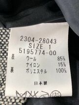 VICKY ビッキー ウール混 ベルト付き コート size1/ブラック ◆■ ☆ djd0 レディース_画像5