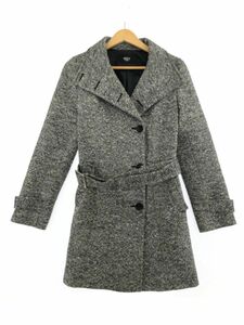 VICKY Vicky wool . belt attaching coat size1/ black *# * djd0 lady's 