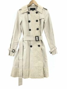 JILLSTUART Jill Stuart belt attaching race switch trench coat sizeS/ beige *# * djd0 lady's 