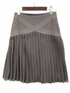 ELLE L switch pleated skirt size38/ gray series *# * dka6 lady's 