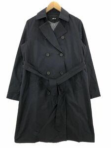 COMME CA ISM Comme Ca Ism ribbon attaching liner attaching trench coat size11/ navy *# * dka6 lady's 