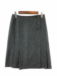 Cyrillus シリリュス ウール100% スカート size36/グレー ◇■ ☆ dka6 レディース