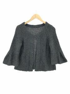 UNTITLED アンタイトル ウール・モヘヤ混 ニット ジャケット size2/グレー ◇■ ☆ dka6 レディース