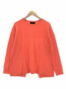 UNTITLED アンタイトル ウール混 カシミヤ混 ニット セーター size2/オレンジ系 ◇■ ☆ dka6 レディース