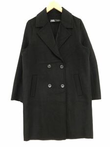 ZARA ザラ ウール混 コート sizeXS/黒 ◆■ ☆ dka6 レディース