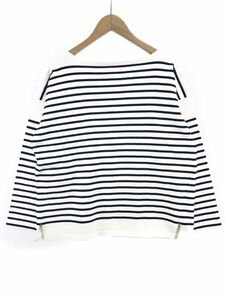 Letroyes 綿100％ ボーダー カットソー sizeS/白ｘ紺 ■◇ ☆ dka6 レディース
