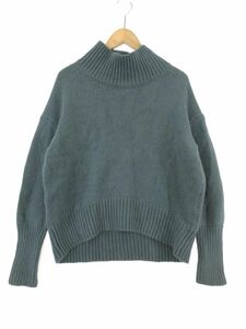 GALERIE VIE ギャルリーヴィー トゥモローランド ウール100% ハイネック ローゲージ ニット セーター sizeS/緑 ◇■ ☆ dka6 レディース