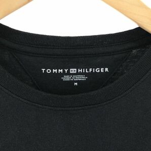 TOMMY HILFIGER トミーヒルフィガー 綿混 Tシャツ sizeM/黒 ■◆ ☆ dkb3 レディースの画像2