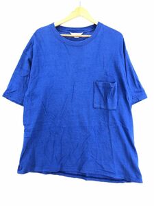 UNUSED アンユーズド 無地 Tシャツ size1/ブルー ■◆ ☆ dkb3 メンズ