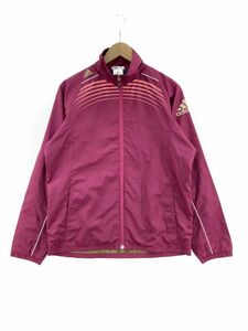 adidas アディダス トレーニング ジャケット sizeM/レッド系 ◇■ ☆ dkb3 レディース