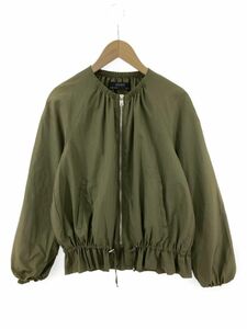 ZARA basic ザラ ベーシック ジップアップ ジャケット sizeUSA XS/カーキ ◇■ ☆ dkb3 レディース