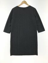 Loungedress ラウンジドレス ガリャルダガランテ ウール混 ストライプ ワンピース sizeF/ブラック ◇■ ☆ dkb3 レディース_画像5