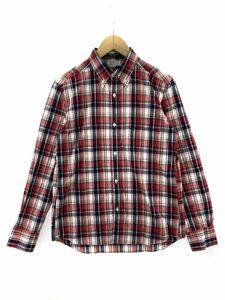 BEAMS Beams check shirt sizeS/ red group ## * dkb3 men's 