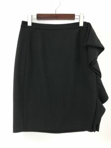 ZARA basic ザラ ベーシック フリル タイト スカート sizeUSA S/黒 ◇■ ☆ dkb3 レディース