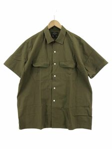 BEAMS Beams cotton .. collar short sleeves shirt sizeL/ khaki #* * dkb3 men's 