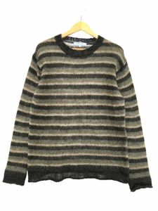 ABAHOUSE アバハウス モヘア混 ボーダー ニット セーター size3/グリーン系 ◇■ ☆ dkb3 レディース