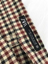 ZARA ザラ チェック ワンピース sizeM/ブラウン系 ◇■ ☆ dkc0 レディース_画像7