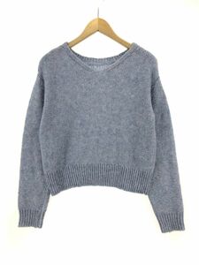 ANAYI アナイ アルパカ混 スパンコール ニット セーター size38/ブルー系 ◆■ ☆ dkc0 レディース