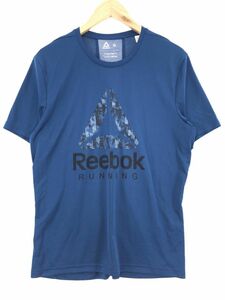 Reebok リーボック クルーネック プリント カットソー size0/青 ■■ ☆ dkc0 メンズ