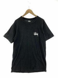 STUSSY ステューシー バックプリント Tシャツ sizeM/黒 ■◆ ☆ dkc0 メンズ