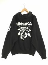 MISHKA ミシカ プリント プルオーバー パーカー sizeL/黒 ◇■ ☆ dkc0 メンズ_画像5