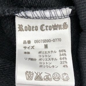 RODEO CROWNS ロデオクラウンズ 刺繍 プルオーバー パーカー sizeM/ブラック ◇■ ☆ dkc0 レディースの画像5