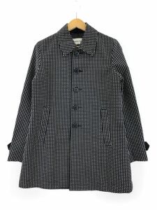 SUPER HAKKA Super Hakka dot pattern turn-down collar coat size none / black *# * dkc0 lady's 