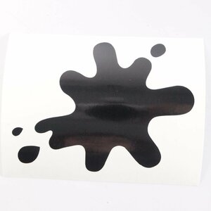 Sticker -LAMBRETTA ink spot- DL GP - gloss black ランブレッタ インクスポットステッカー VESPA ベスパ