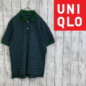 UNIQLO★ユニクロ★ボーダーポロシャツ★サイズM　54-61