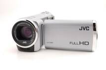 動作品 JVC Everio エブリオ GZ-E100-S FULL HD シルバー ビクター デジタルビデオカメラ 管K4863_画像1