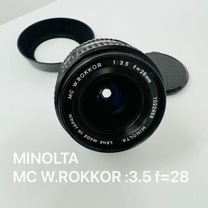 MINOLTA MC W.ROKKOR :3.5 f=28 中古品