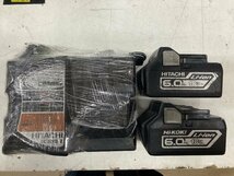 【中古品】日立工機 18v6.0Ahバッテリx2+充電器セット BSL1860x2 UC18YSL2　ITY080OY7QEM_画像1