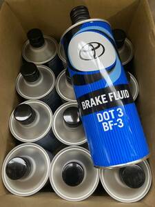 ★最安値★送料無料★2023年製★ トヨタ 純正 ブレーキフルード BF3/DOT3 500ml/0.5L 08882-00190 12本セット 青