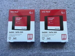 ☆新品未使用☆【WD】ウエスタンデジタル　WD Red WDS400T1R0A／4TB SATA 2.5インチ SSD／2個セット☆送料無料☆②