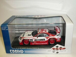 ☆1/43 EBBRO 2002 SUZUKA 1000km iDC 大塚家具 SARD SUPRA No.39 赤/白