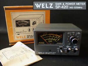 【近】WELZ ウェルツ SWR&POWER METER SP-420 パワーメーター 140-525MHz 箱入