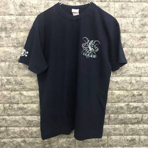 レア 豊天商店×日本武道館 守護神 ビッグロゴ 半袖Tシャツ M ネイビー②
