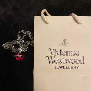 ヴィヴィアンウエストウッド VivienneWestwood スモールオーブ ネックレス レッド 赤