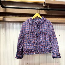 Muveil × Muguet Fifth Avenue/ミュベール×ミュゲフィフスアベニュー ジャケット ノーカラー 38サイズ digjunkmarket_画像2