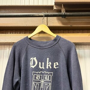 80’s DUKE カレッジスウェット デューク大学 紺/ネイビー ビンテージ ヴィンテージ 80年代 digjunkmarket