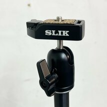 SLIK 三脚 エアリー M100 4段 レバーロック式 20mmパイプ径 自由雲台 クイックシュー式 digjunkmarket_画像4