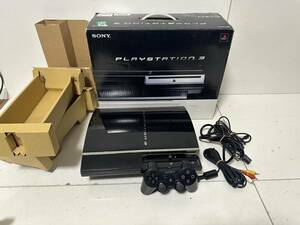 ★1円～★PS2動作OK★ハイスペックPS3 本体セット【高容量HDD 320GBへ換装済み】CECHA00★純正コントローラー付★PS3最上位モデル★