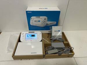 ★1円～【完品】★任天堂 Wiiu 本体セット【ベーシック セット】シロ ★動作確認済み★ゲームパッド アダプタ