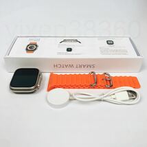 【2023最新】Apple Watch Ultra 代替品 スマートウォッチ 通話 音楽 血中酸素 運動 iPhone Android 使用可能 日常生活防水 多機能 yw23_画像8