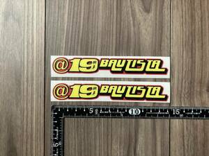 送料無料 Alvaro Bautista Number 19 Decal Sticker アルバロ バウティスタ ステッカー シール デカール 140mm x 20mm 2枚セット