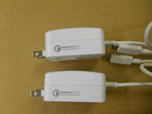 au 　0601PQA 　Type-C 共通ACアダプター　01 Quick Charge 3.0　　 2個セット　_画像3