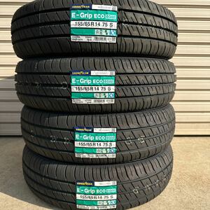 【2023年製】4本送料込み17800円～◆155/65R14 グッドイヤーE-Grip EG02◆155/65-14◆ワゴンR タント　デイズ N-BOX ラパン N-WGN ムーヴ