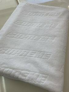 Supreme Tonal Repeat Logo Beach Towel White 18SS 新品未使用 シュプリーム タオル
